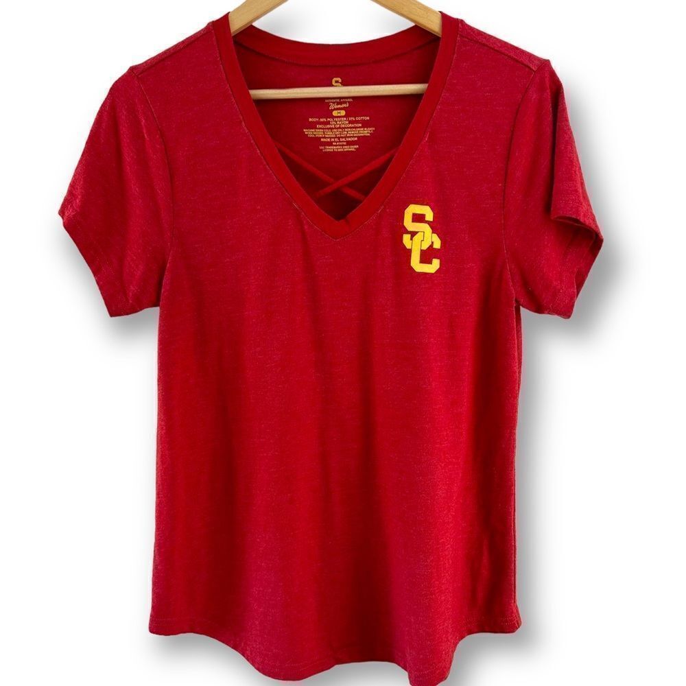 USC Trojans womens short sleeve t-shirt size M‎